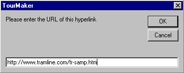 TourMaker Enter URL dialog box